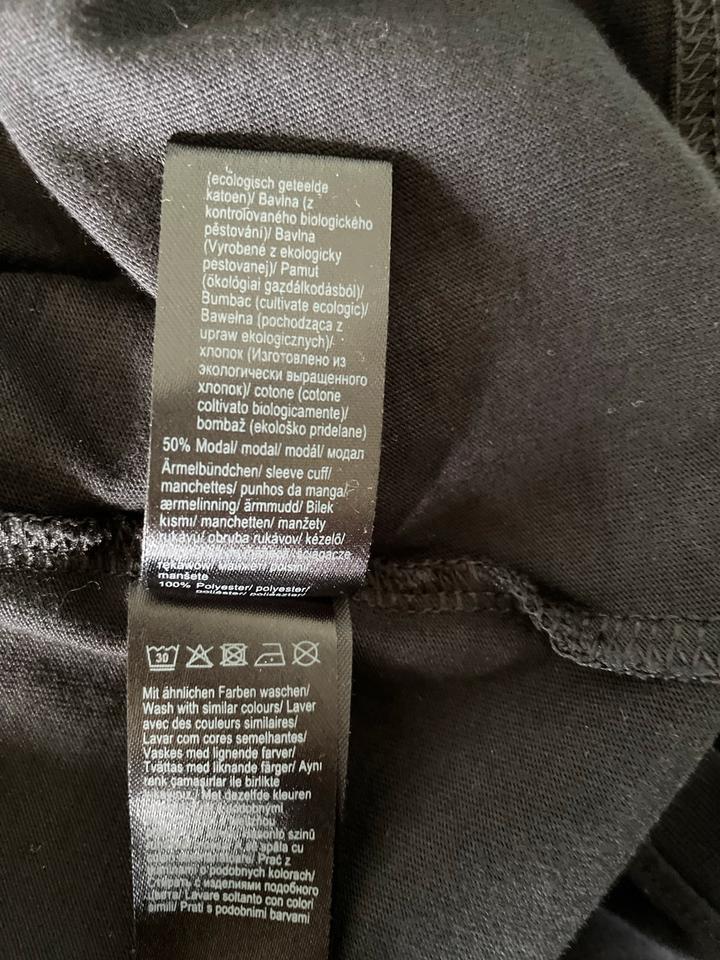 3/4 Arm Shirt schwarz Gr. 40/42 Pullover mit Plissee Ärmel in Mühldorf a.Inn