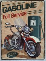 Blechschild Motorrad Tankstelle Gasoline Fuli Service NEU Niedersachsen - Bissendorf Vorschau