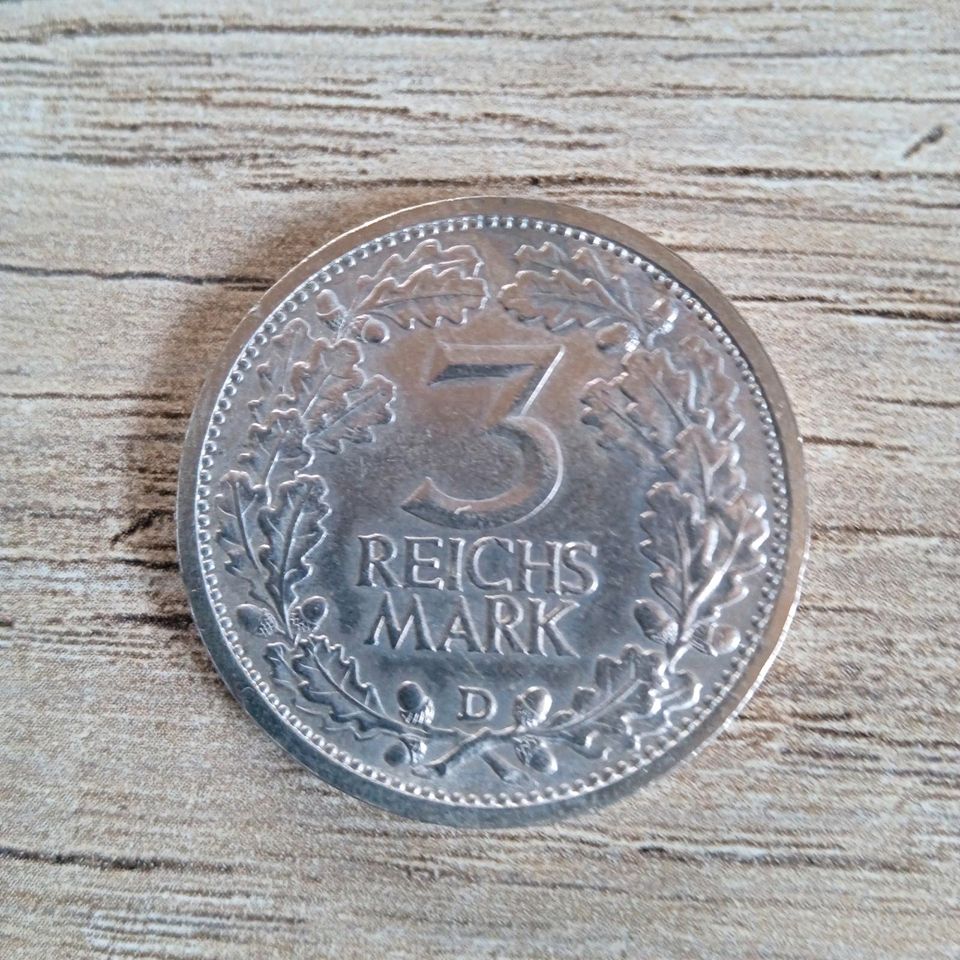 3 Reichsmark von 1931  D, Weimarer Republik in Münsingen