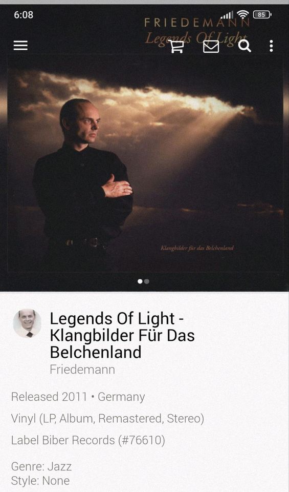 Friedemann Legends of Light 180gr. Insert Vinyl LP Schallplatte in Hagen