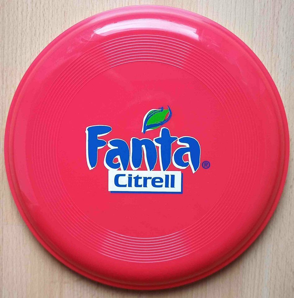 Werbe-Frisbee/Wurfscheibe Fanta Citrell rot NEU in Hamburg