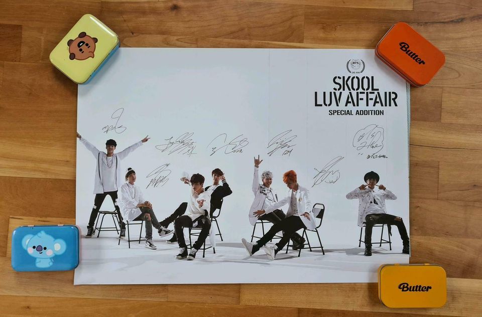 BTS Skul Luv Affair SE - poster rolled in Stuttgart