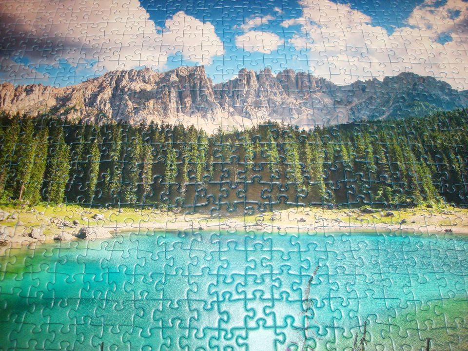 Ravensburger Puzzle Alpensee "Dolomitenjuwel" 1000T. kompl. w.n. in Bückeburg