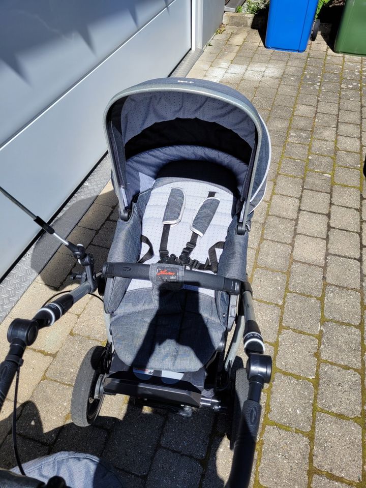 Kinderwagen Hartan Racer GT mit Bremse grau in Heubach