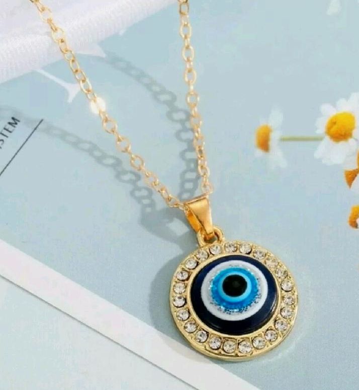 Halskette/Anhänger Fashion Blue Eyes Dream vergoldet/Diamant*NEU* in Hanau