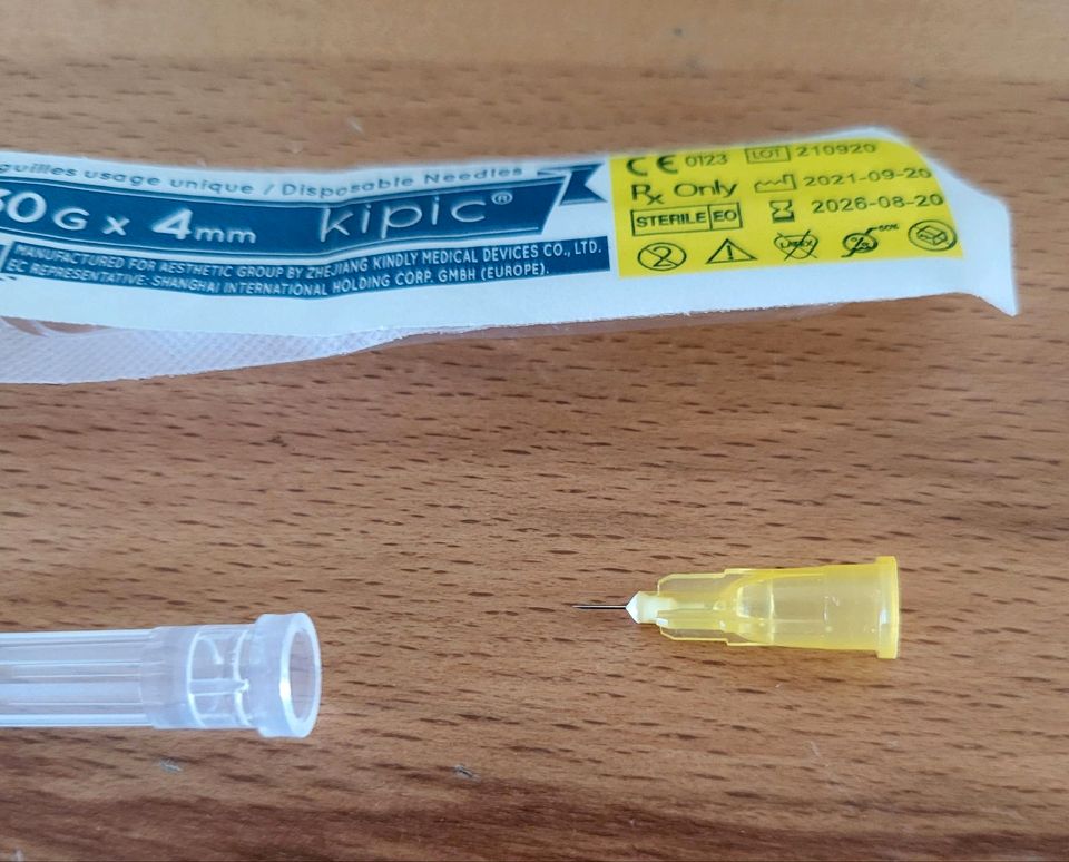 Injektionskanülen Nadel Mesotherapie Botox Steril 30 G 4 mm Neu in Hechingen