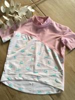Hyphen UV T-Shirt 80/86 Rosa Weiß Fischmuster Protect 80 Niedersachsen - Uelzen Vorschau
