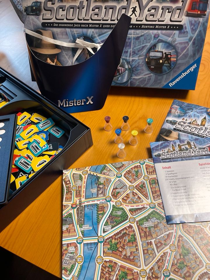 Detektiv Spiel 8-99 SCOTLAND YARD Ravensburger Jagd London top in Roth