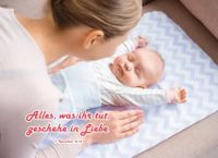 Jahreslosung 2024 Poster A2 - Baby auf Wickelunterlage Niedersachsen - Wilhelmshaven Vorschau