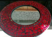 34,5cm Mosaik Spiegel*Mosaikrahmen rot Deko Spiegel Wandspiegel** Nordrhein-Westfalen - Porta Westfalica Vorschau