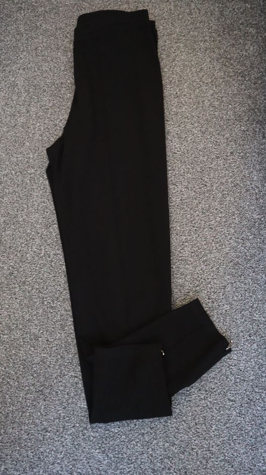 MLICHELE Damen Stretchose Leggings Stoffhose Hose Gr. 42 schwarz in Frechen