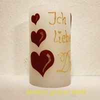 Ich liebe dich Kerze Valentinstagsgeschenk Geschenk Liebesbeweis Bayern - Reichertsheim Vorschau