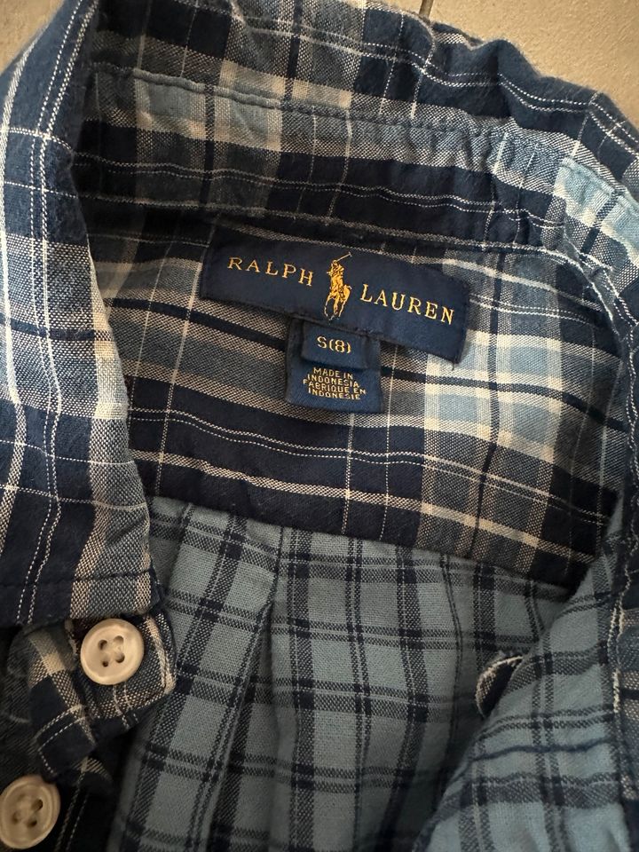 Ralph Lauren Jungen Hemd blau kariert Gr. 134/140 in Essen