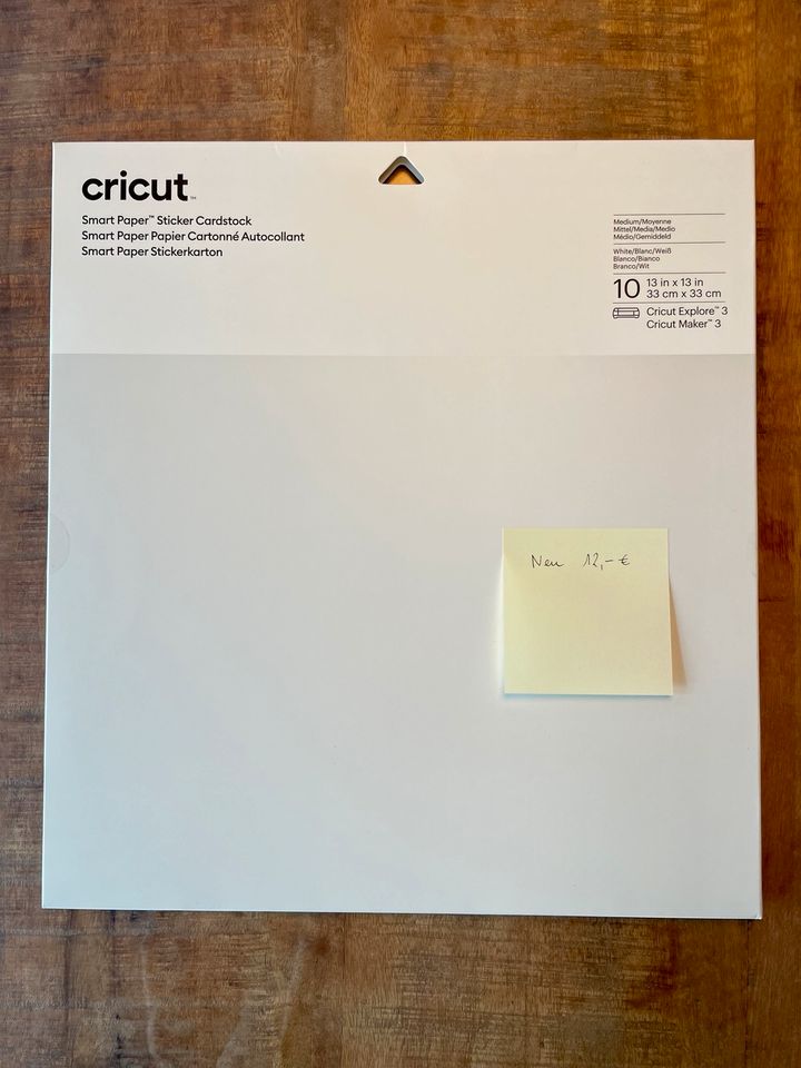 Cricut - Papier Cartonné Smart Sticker Cricut, Blanc