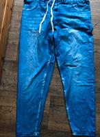 Leggings Jeans Optik mit Bindeband Gr.3XL (50/52/54) blau Niedersachsen - Holzminden Vorschau