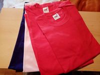 4 Shirts L Fruit of the Loom vers. Farben im Paket Hessen - Wächtersbach Vorschau