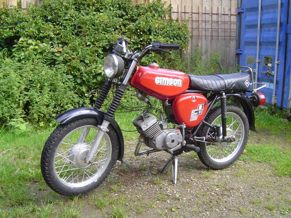 Simson S 51 überlackiert mit Papieren in Eibenstock