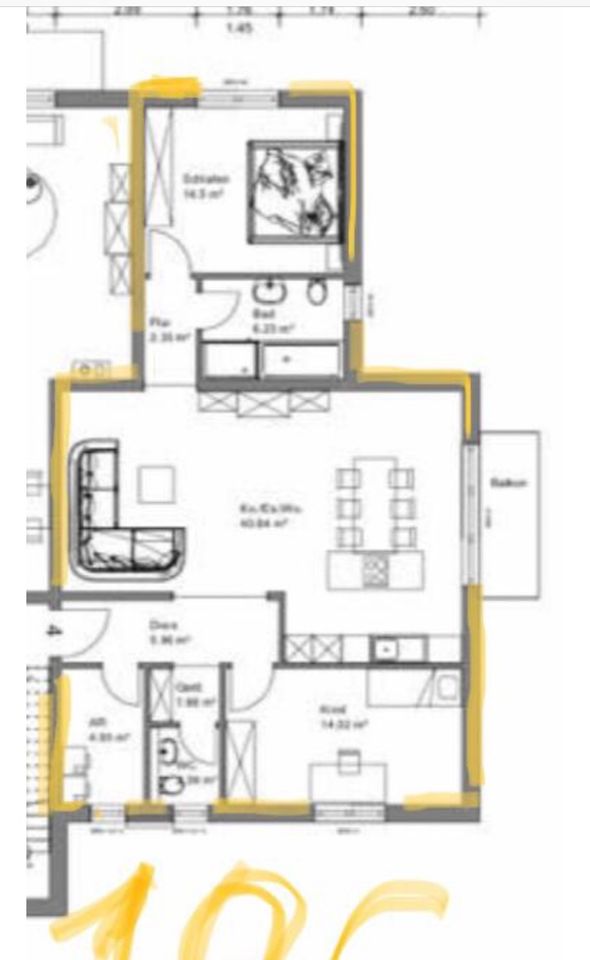 Moderne 3 Zimmerwohnung in Differten zu vermieten in Wadgassen