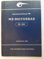 DDR Betriebsanleitung MZ Motorrad ES 250 von 1960 Sachsen - Meerane Vorschau