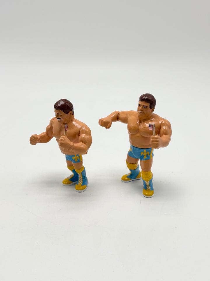 WWF/WWE Hasbro Custom Tag Team The Fabulous Rougeaus mit USA in Filderstadt