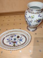 Set aus Vintage Vase und Schüssel mit Blumenverzierungen Rheinland-Pfalz - Altenglan Vorschau