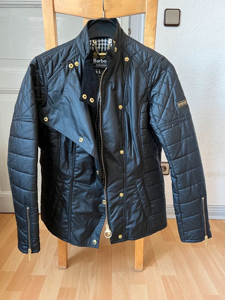 Neu Barbour International Wachs Jacke Gr 40 38 36 Biker Bedale in Dömitz