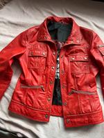 Gipsy Lederjacke Gr. L in rot Nordrhein-Westfalen - Kamp-Lintfort Vorschau