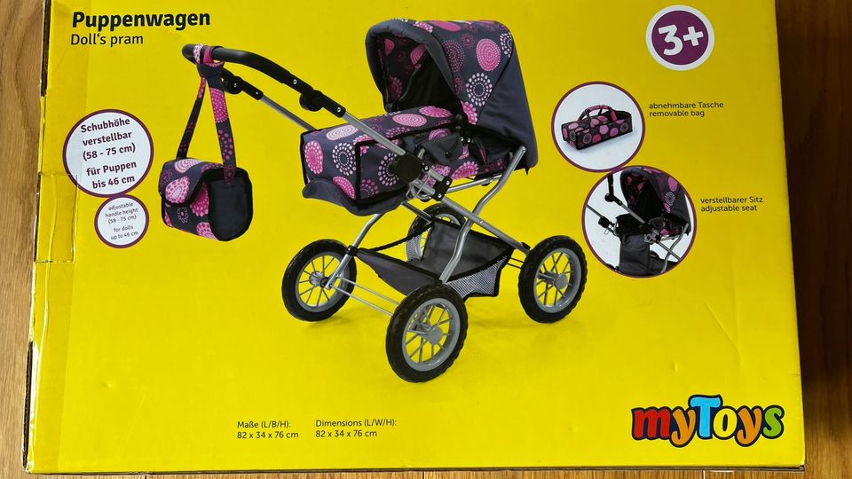 Neuw Puppenwagen My Toys tragetasche Buggy Wickeltasche OVP in Großhansdorf