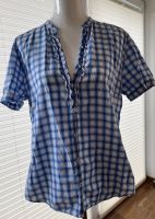 Sommer-Bluse Marc O'Polo Gr. 40 Kurzarm Blau/Weiß Hamburg - Hamburg-Nord Vorschau