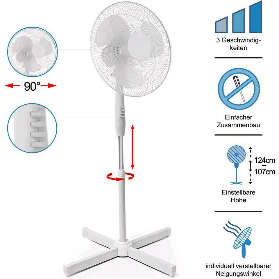 Neu & OVP Standventilator Ventilator Lüfter Klima Cool Restposten in Soest