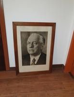 altes Bild,DDR Dietz Verlag Bilddruck Porträt Wilhelm Pieck 58x79 Brandenburg - Frankfurt (Oder) Vorschau