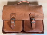 Vintage Tasche Aktentasche Lehrertasche College Bag Leder Cognac Niedersachsen - Cremlingen Vorschau