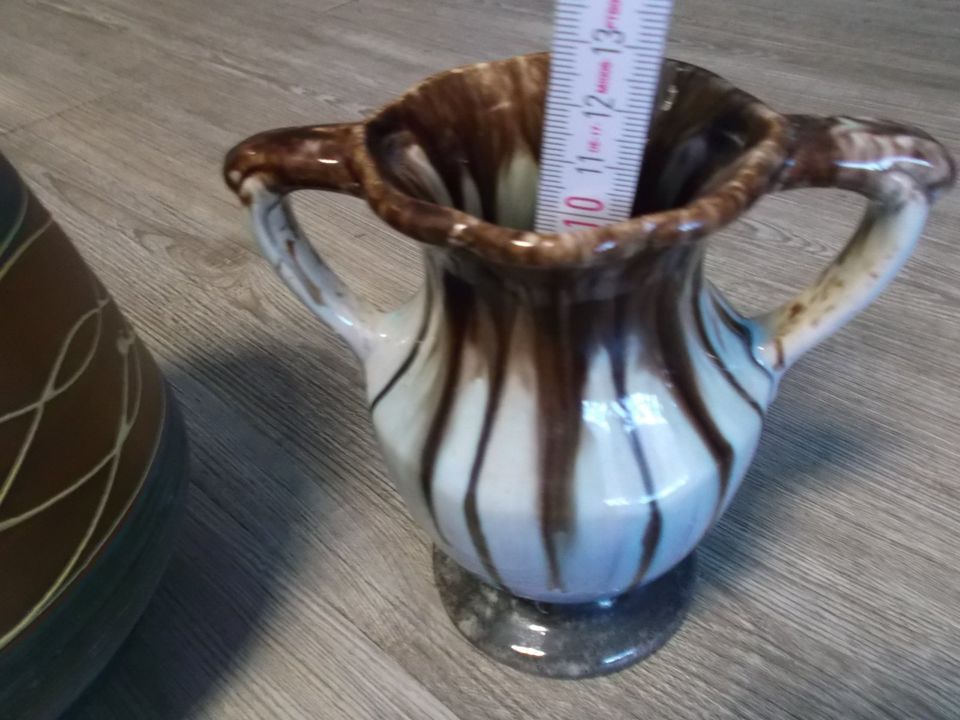 antike Keramik Vase, Blumenvase Kellerfund 50er/60er Jahre in Geslau