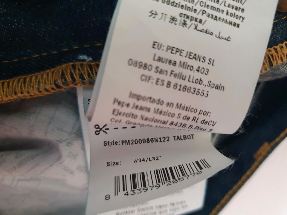 !MEGASALE! PEPE JEANS 34/32 Herren in Sassnitz