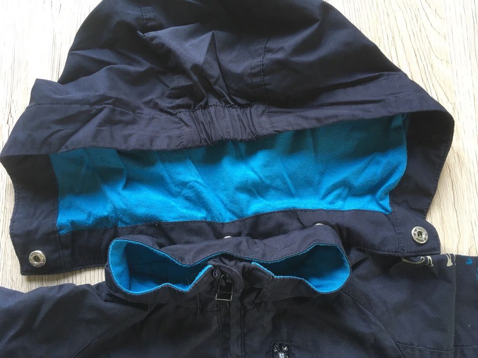 Übergangsjacke 74/80 Windjacke Impidimpi Junge Jacke blau Kapuze in Lengenfeld Vogtland