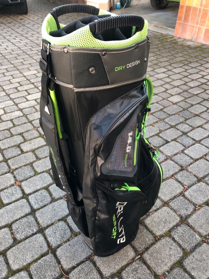 Golfbag / Cartbag - Big Max - DRI LITE SPORT 14 (lime) in Bergkirchen