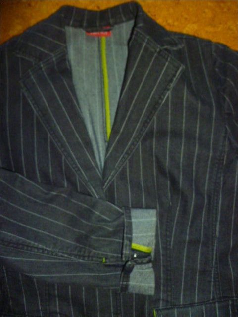 TAIFUN Blazer, Gr. 40, Jeansstoff, Baumwolle, Nadelstreifen in Werther (Westfalen)