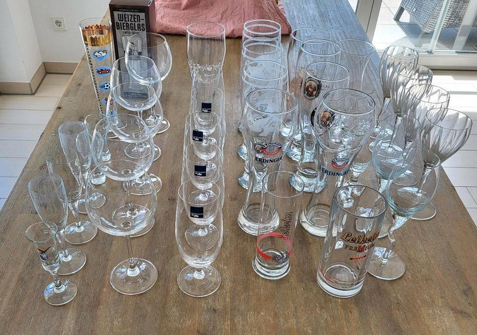 Gläser Weizenbier / Sekt / Cocktail / Wein / Schnaps / Biergläser in