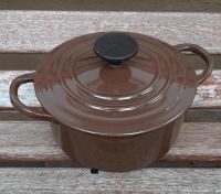 LE CREUSET Gusseisen Bräter Schmortopf 20cm 2,4L schokobraun Rheinland-Pfalz - Hochborn Vorschau