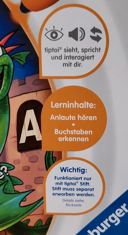 Ravensburgert Spiel Tip Toi Schatzsuche Buchstaben- Burg tiptoi in Ellhofen