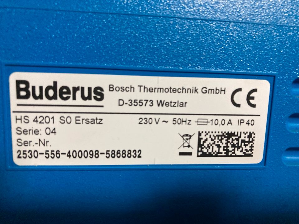 Buderus Regelgerät HS 4201 mit digitaler Fernbedienung in Zülow