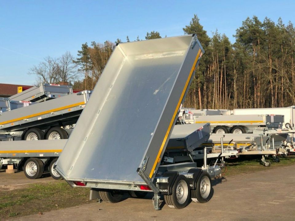 ⭐ Anhänger Eduard e-Kipper 2700kg 256x150x30cm Rampen NEU 63 in Schöneiche bei Berlin