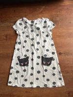 Kleid h&m 122/128 Katze weiß Punkte aufgesetzte Taschen Baden-Württemberg - Ettlingen Vorschau