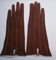 Vintage Handschuhe braun Größe 6,5 Ziegenwildleder Glacehandschuh Nordrhein-Westfalen - Hamm Vorschau