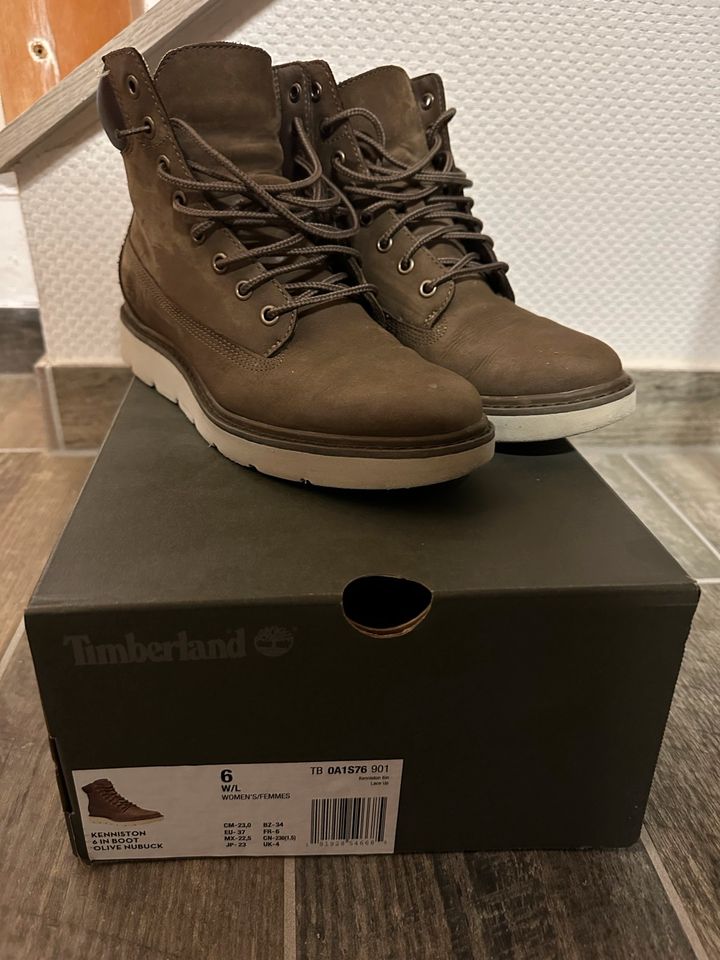 Timberland Kenniston olive Nubuk Leder Gr. 37 Stiefel Boots in Landau in der Pfalz