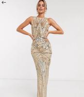 Kleid Maxikleid Abschlusskleid, Gr. 36/38,Gold, Ausschnitt Taille Nordrhein-Westfalen - Mönchengladbach Vorschau