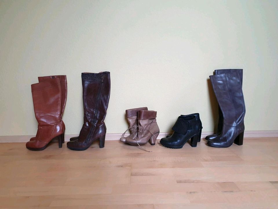 Stiefel und Stiefeletten Größe 36 verschiedene Modelle, Leder in Hohenstein-Ernstthal