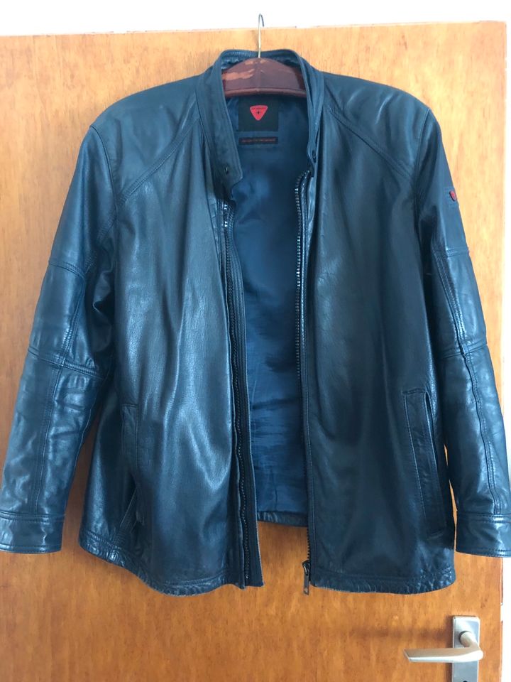 Lederjacke Herren Strellson Gr. 56/XL dunkelblau in Düsseldorf