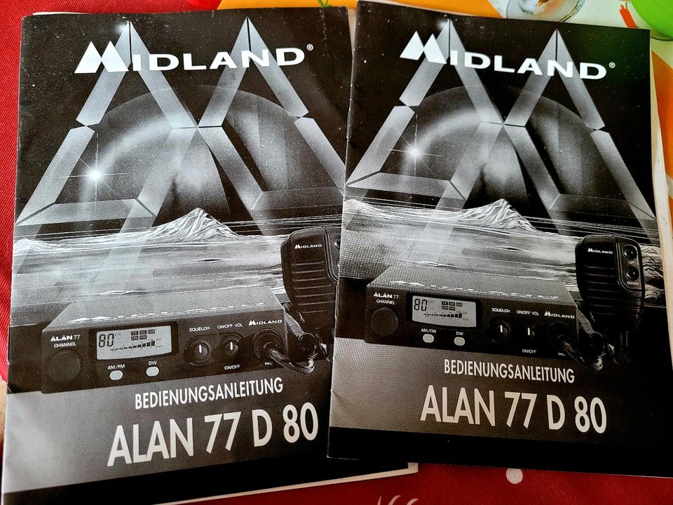 Origin. Bedienungsanleitungen (2x) v. Midland Alan77D80 in Flöha 