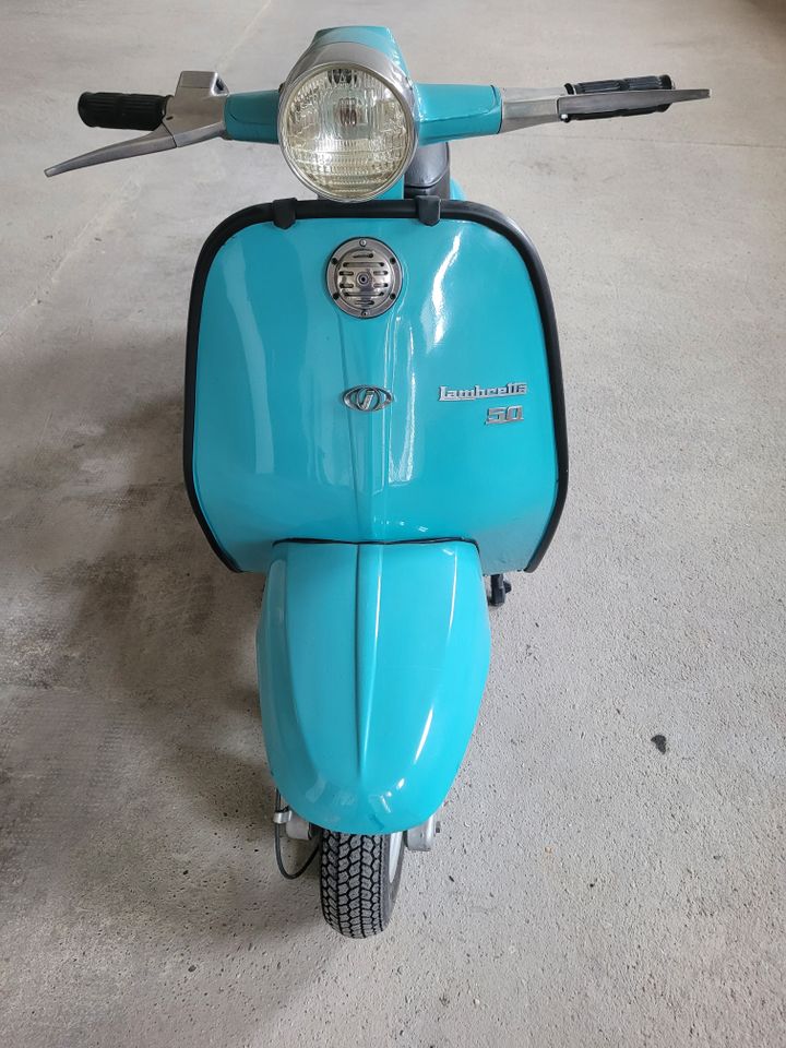 Lambretta Spezial J50 Bj.68/70 übeholt Technisch 1A Blau Türkis in Viersen